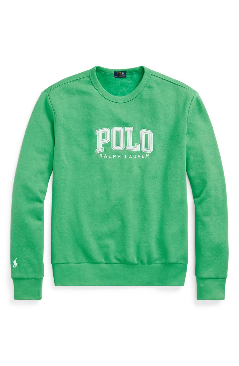 Polo Ralph Lauren Logo Fleece Sweatshirt, Alternate, color, Classic Kelly