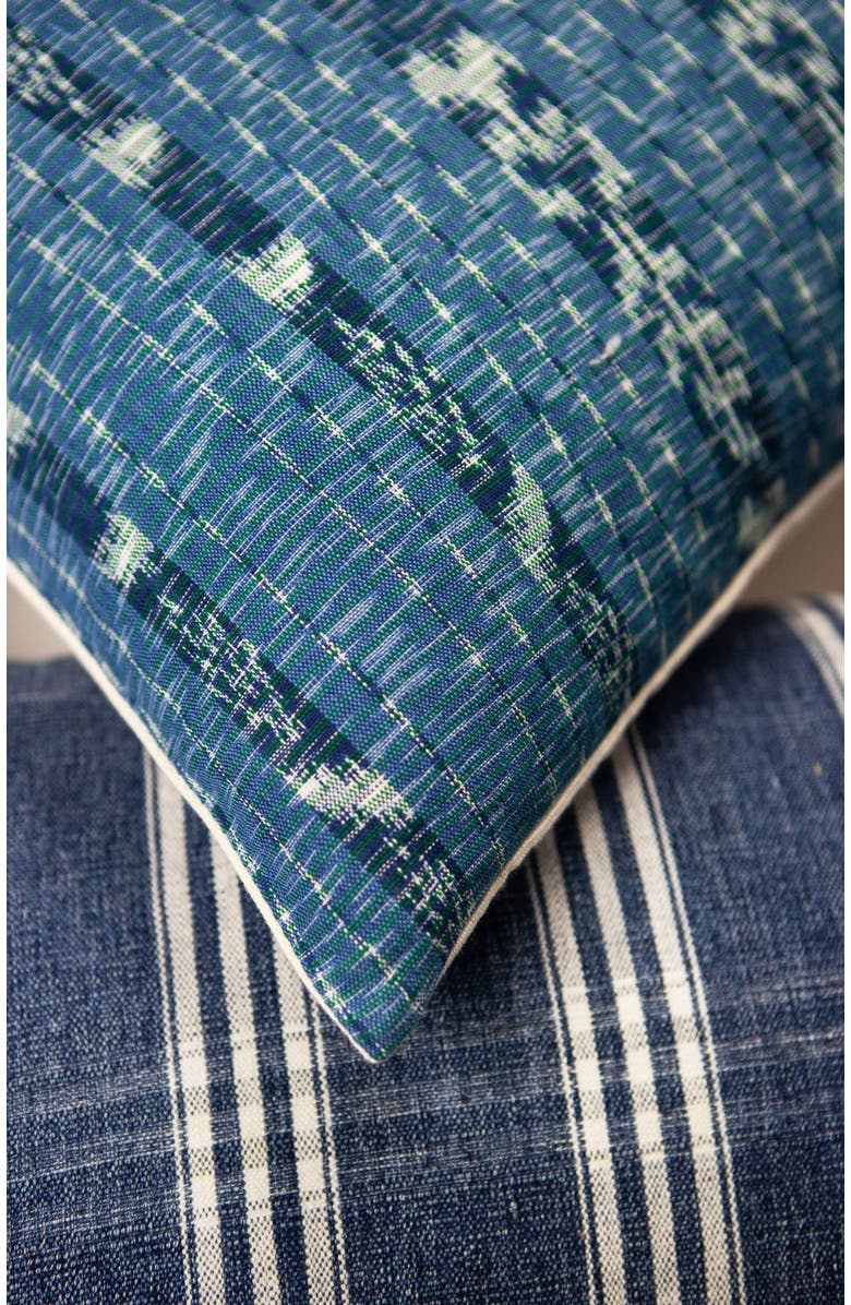 Archive New York Paola Handwoven Cotton Throw Pillow, Alternate, color, Blue
