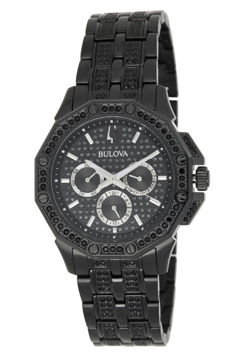 Crystal Octava Chronograph Bracelet Watch, 41.5mm