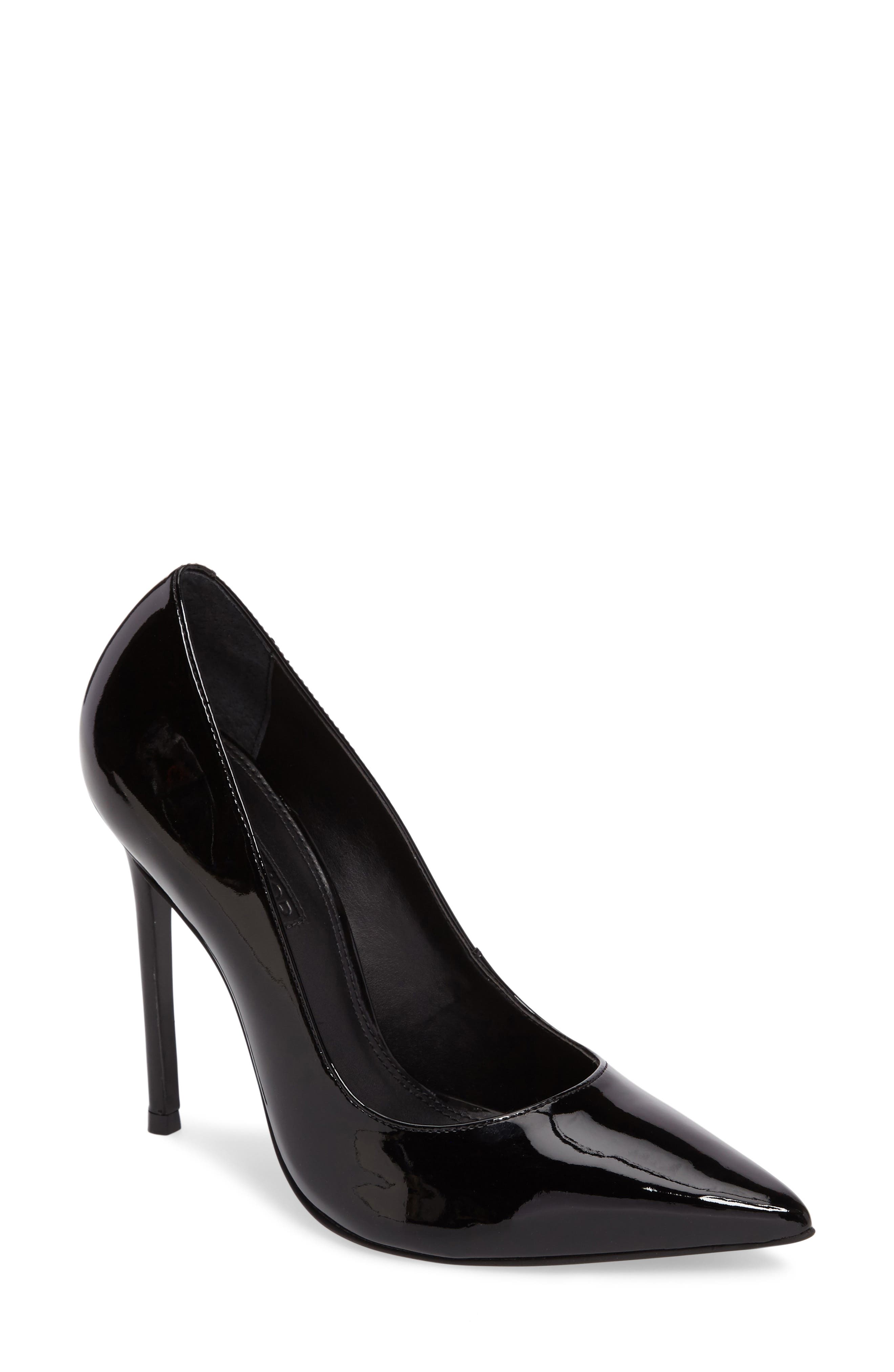 Gamble Pointy Toe Pump, Main, color, BLACK