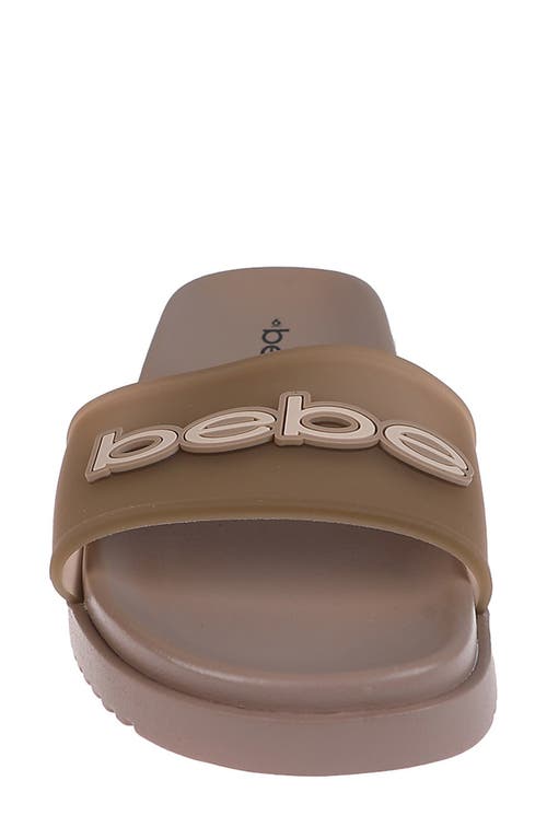 Bebe Translucent Slide Sandal