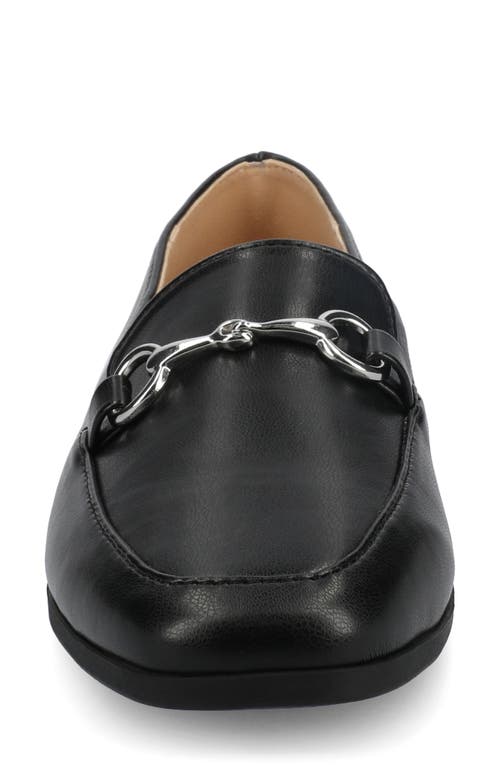 Journee Collection Women's Lacie Slide Op Tailored Loafers In Black