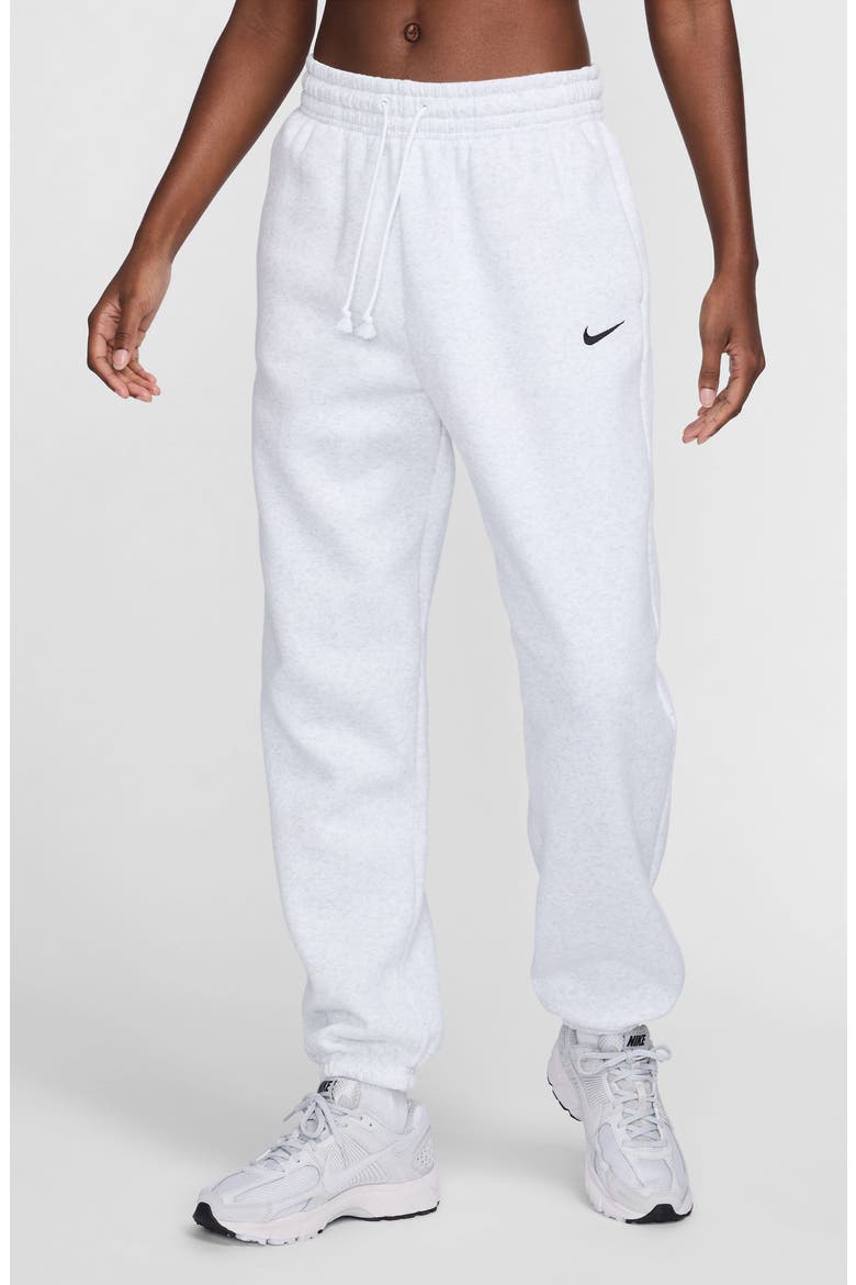 Sportswear Phoenix Fleece High-Waisted Oversized Sweatpants, Main, color, 051 B HTHR/BLACK