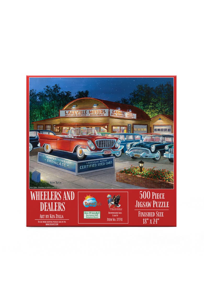 Wheelers and Dealers 500 piece Jigsaw Puzzle for Adults, Alternate, color, Multicolor