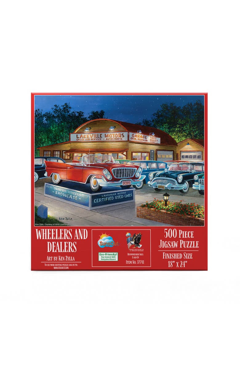 Sunsout Wheelers and Dealers 500 piece Jigsaw Puzzle for Adults, Alternate, color, Multicolor