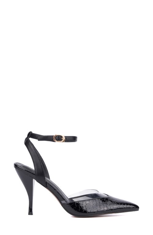 Torgeis Willow Ankle Strap Pump In Black