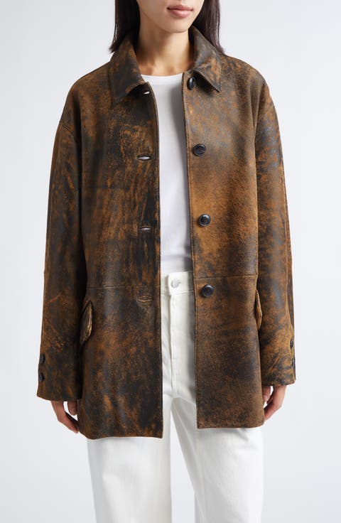 Yoko Distressed Leather Jacket