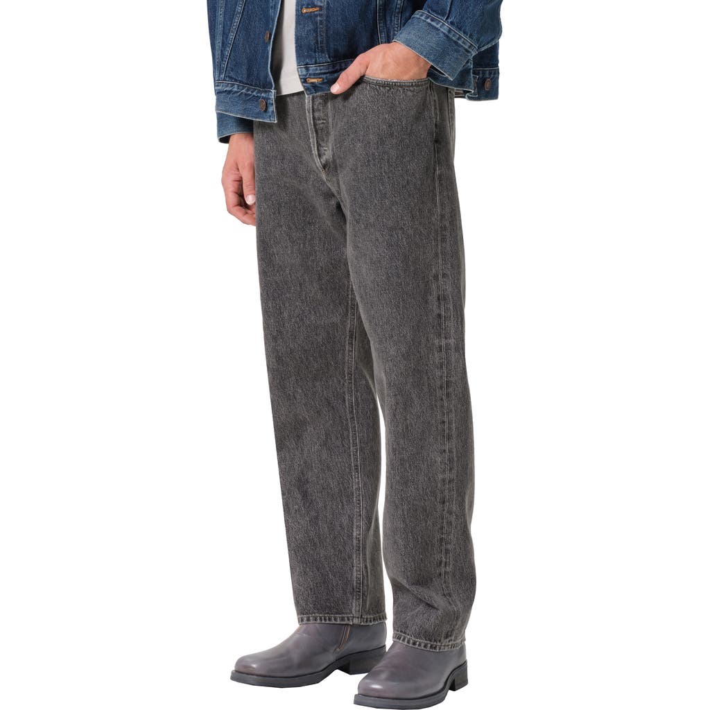 AGOLDE '90s Mid Rise Relaxed Straight Leg Jeans in Fresh Wsh Grey  product