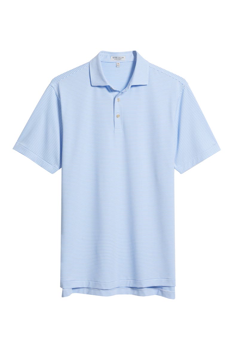 Bolt Performance Jersey Polo, Alternate, color, WHITE BLUE STRIPE