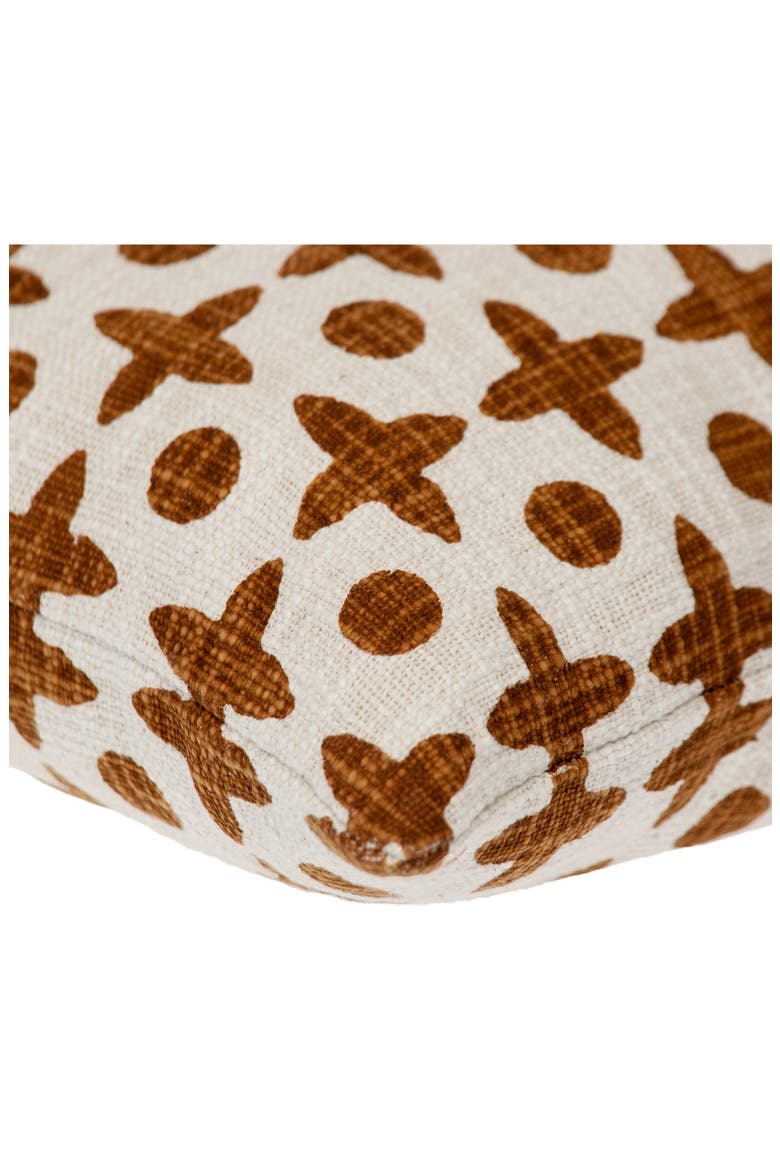 Geometric Throw Pillow, Alternate, color, RUST