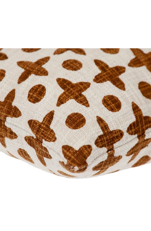 Parkland Collection Geometric Throw Pillow In Rust