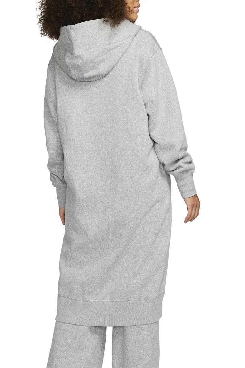 Sportswear Phoenix Long Zip Hoodie, Alternate, color, DARK GREY HEATHER/ SAIL