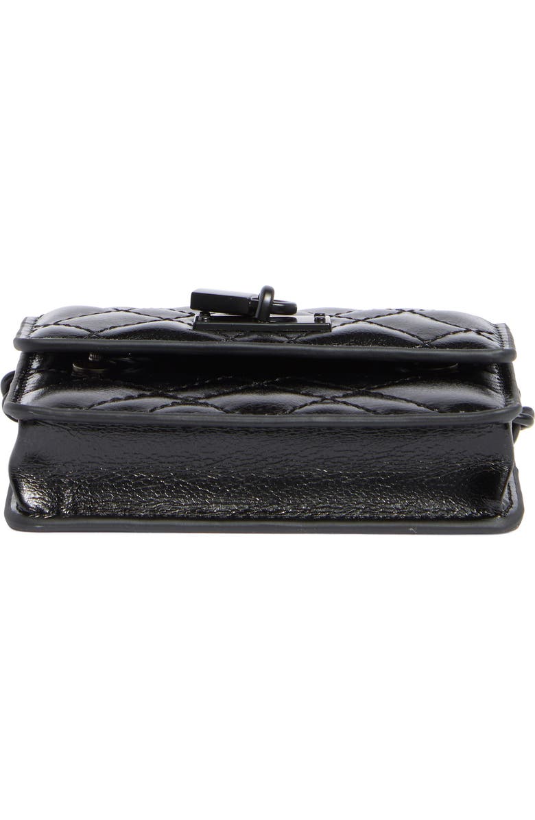 Kurt Geiger London Micro Brixton Quilted Shoulder Bag, Alternate, color, Black