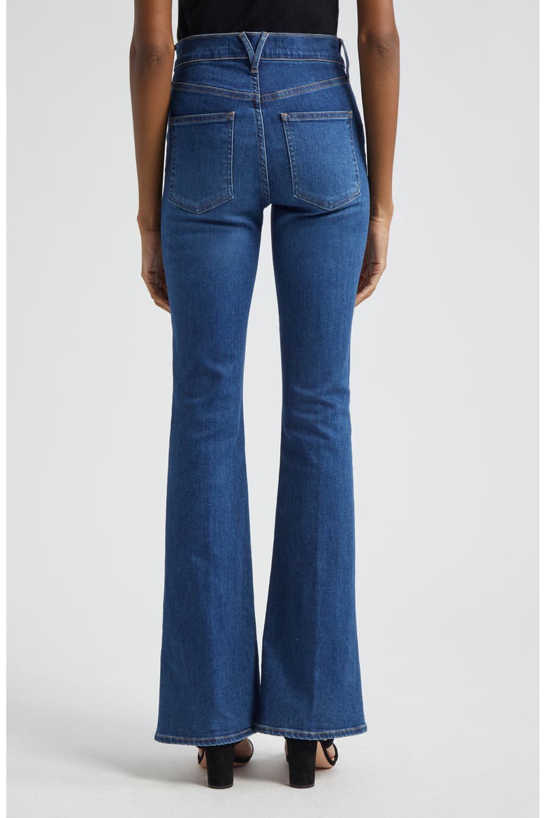 Beverly High Waist Skinny Flare Jeans, Alternate, color, BRIGHT BLUE