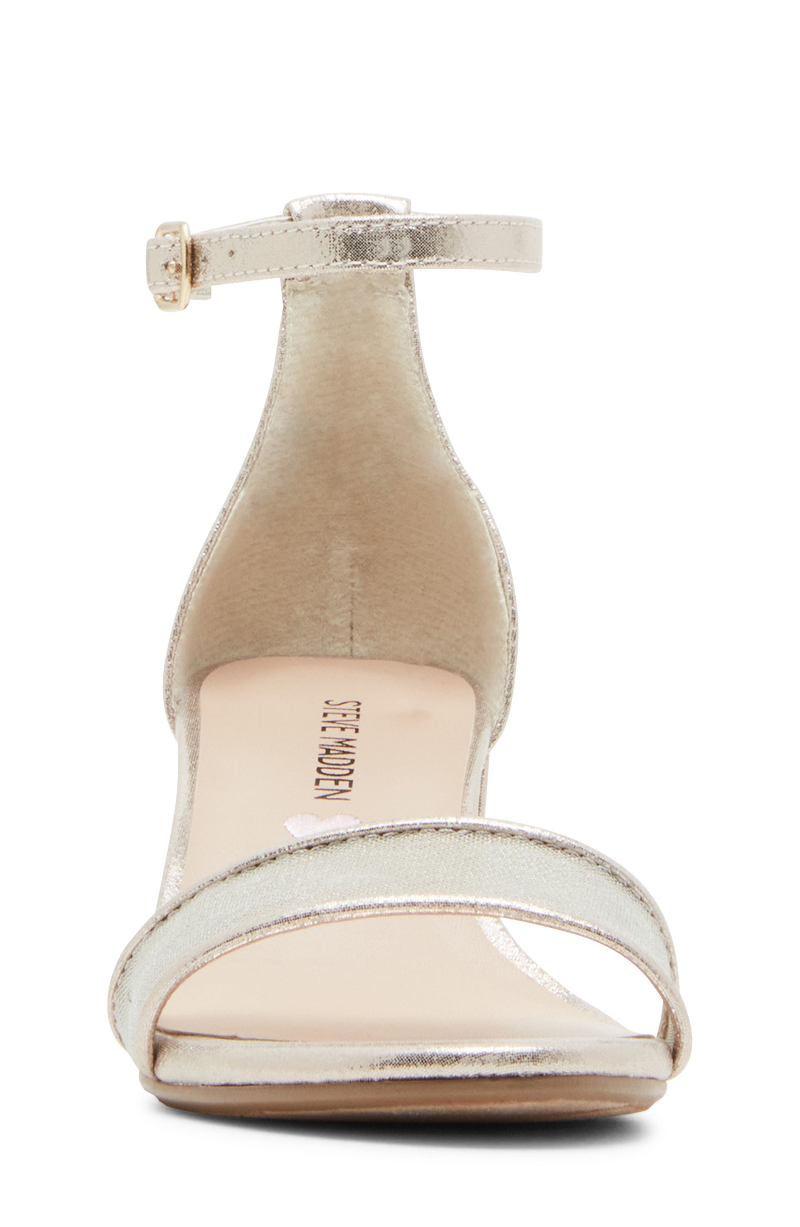 Steve Madden JCarrson Ankle Strap Sandal, Alternate, color, Gold Mesh