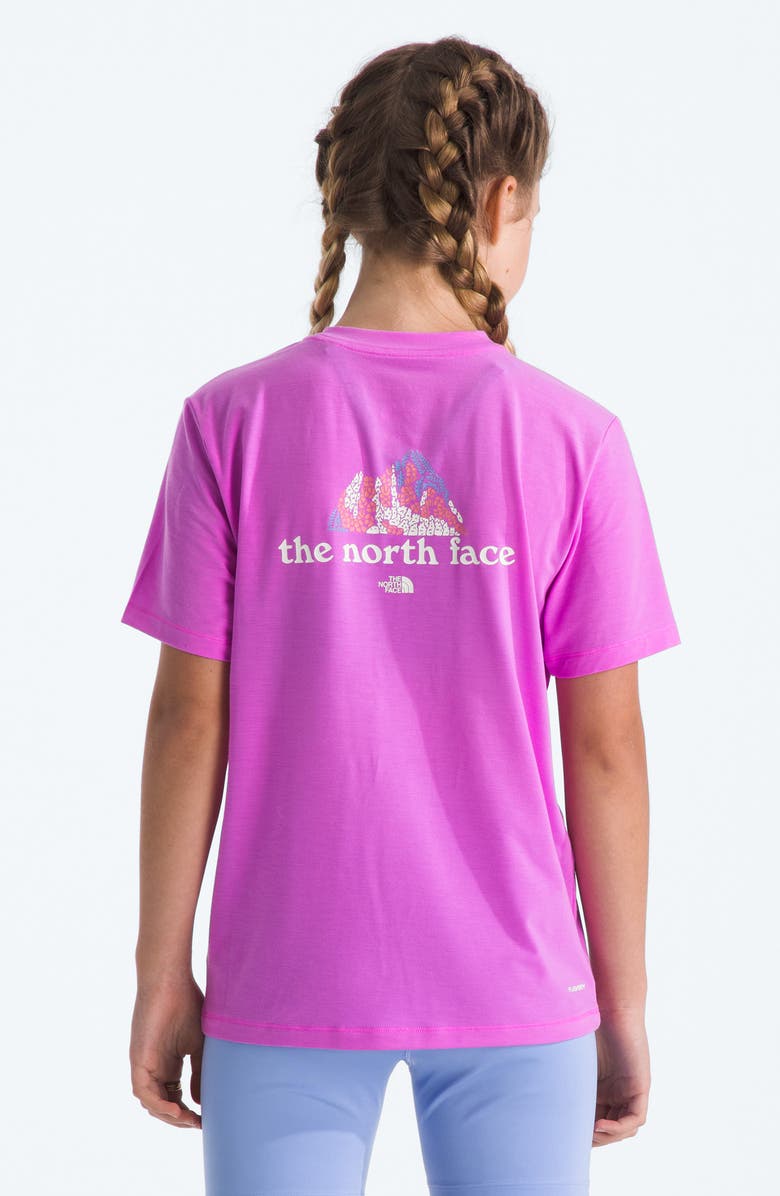 The North Face Kids' Teen Adventure Wildflower Mountain Logo Graphic T-Shirt, Alternate, color, 