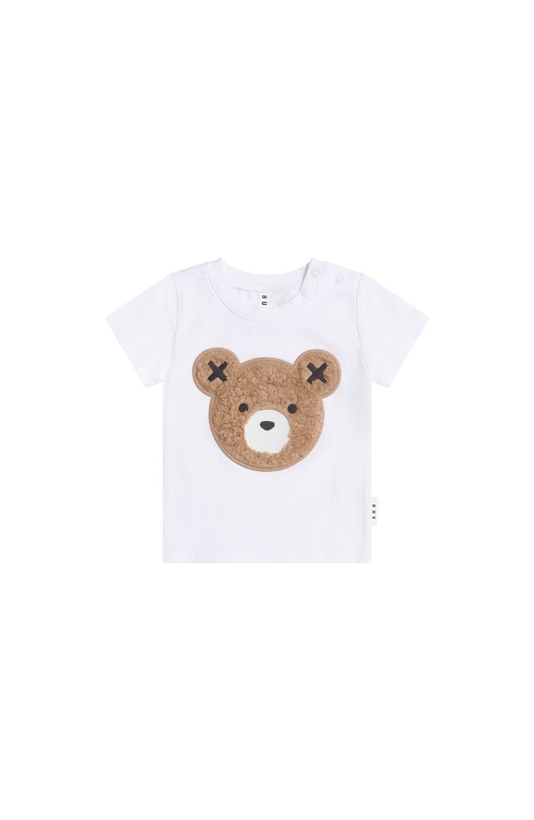 Huxbaby Furry Huxbear Crisp White Tee, Main, color, White