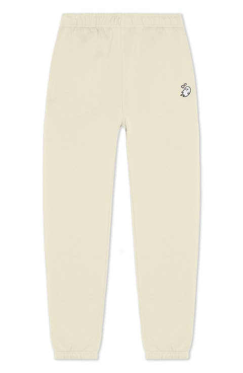 Heartly Ghost Midweight Relaxed Fleece Track Pants