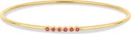 Bony Levy 18K Gold El Mar Gemstone Bangle Bracelet (Online Trunk Show)
