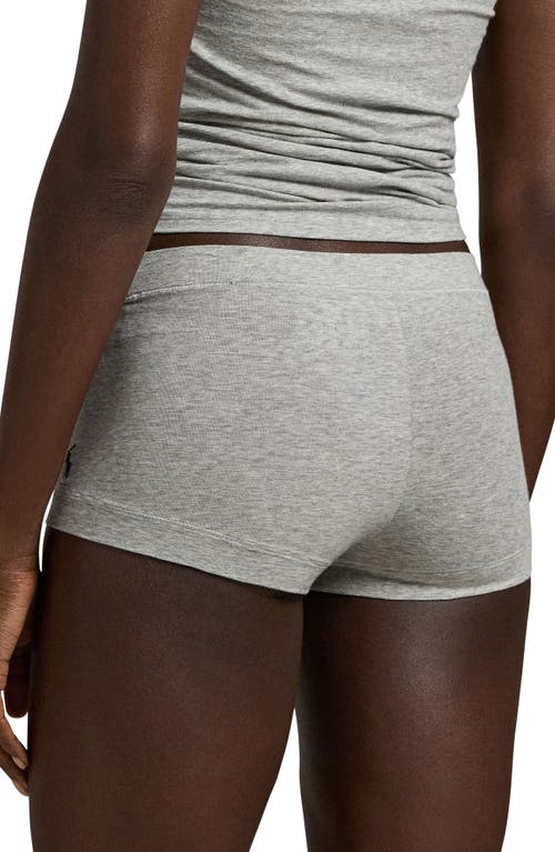 Polo Ralph Lauren Stretch Cotton Girlshorts In Gray