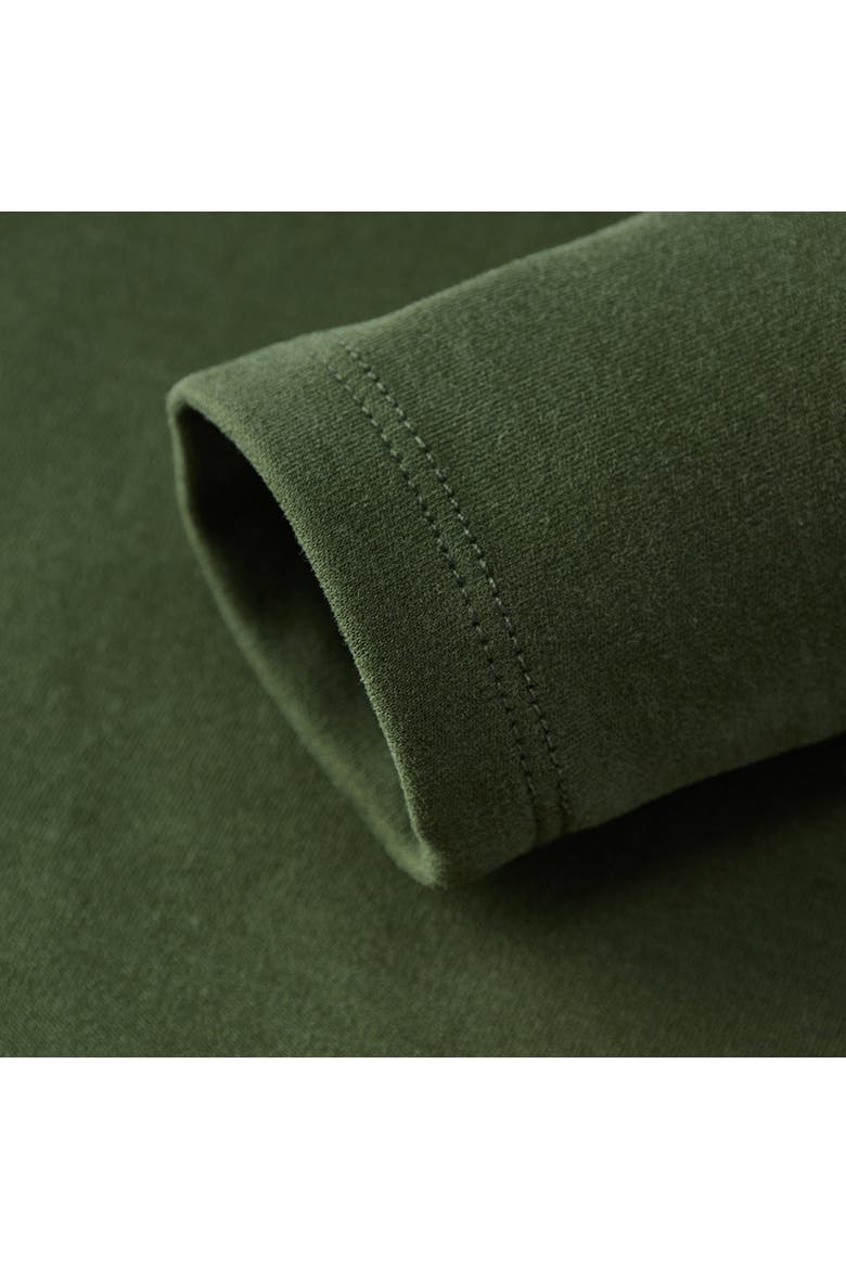Brushed Long Sleeve T-Shirt, Alternate, color, Dark Green