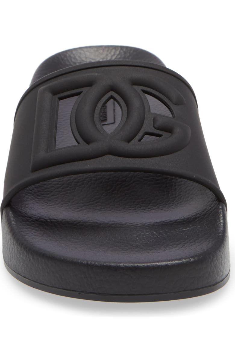 Dolce&Gabbana Interlock Slide Sandal, Alternate, color,