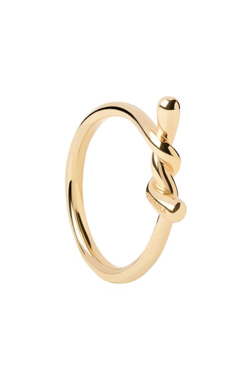 Pdpaola Twist Ring In Gold