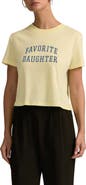 Favorite Daughter Cropped Collegiate Tee