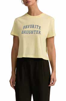 Favorite Daughter Cropped Collegiate Tee