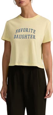 Favorite Daughter Cropped Collegiate Tee