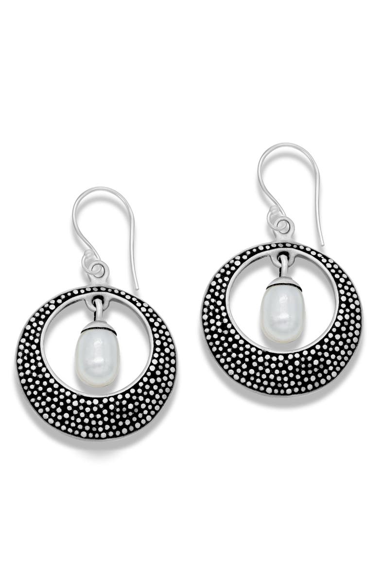 SAMUEL B. Freshwater Pearl Drop Earrings, Main, color, White