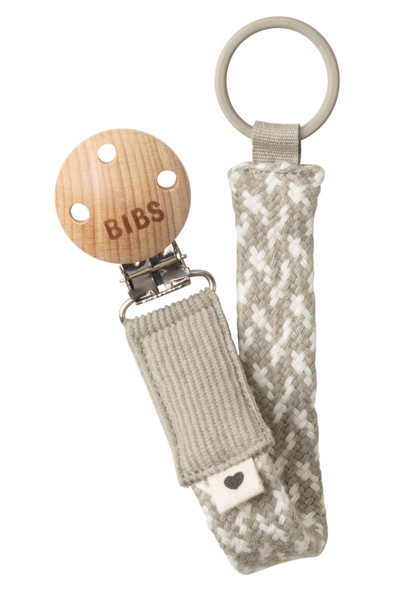 Organic Cotton Bandanas & Pacifier Clip Set, Alternate, color, SAND/ IVORY