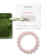 seree Manifest Collection Love Pink Crystal Beaded Bracelet