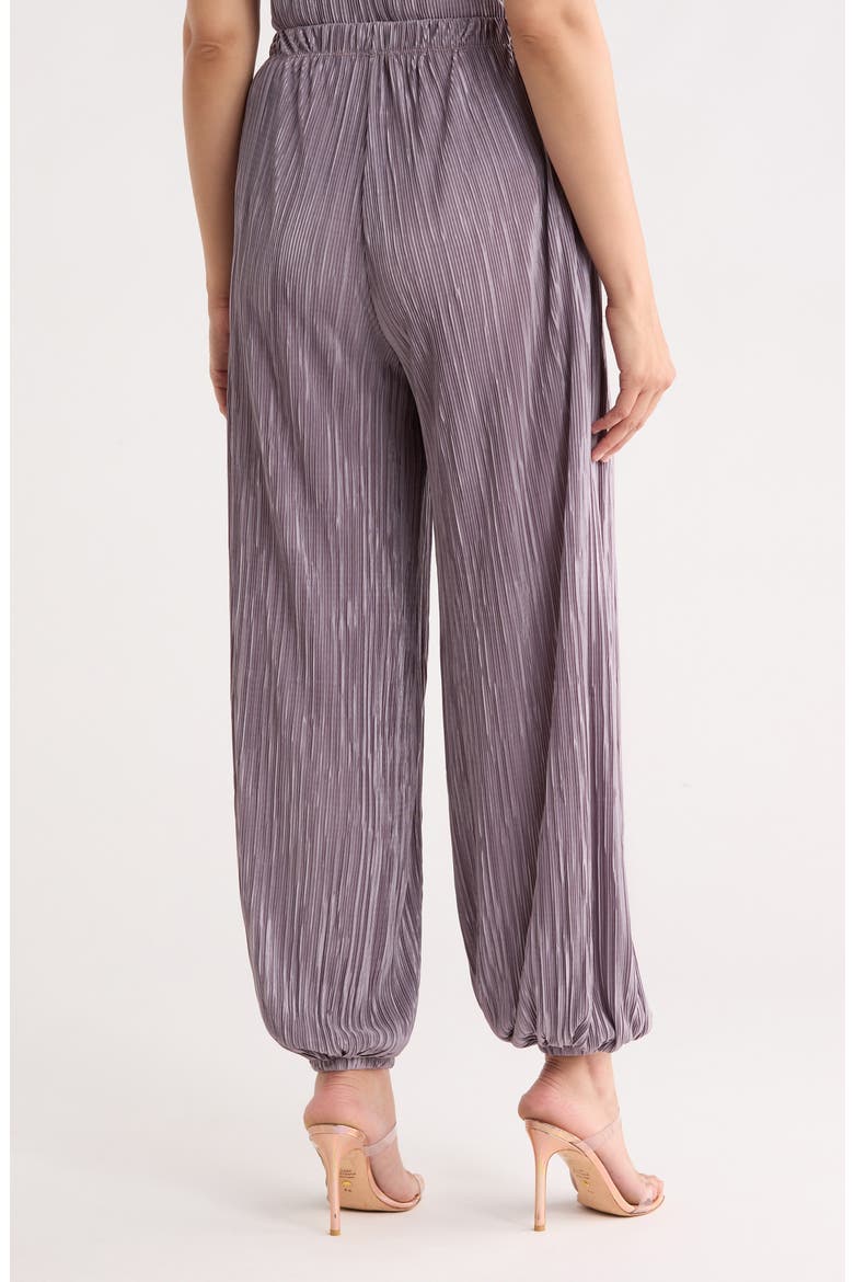 Plissé Joggers, Alternate, color, DARK MAUVE