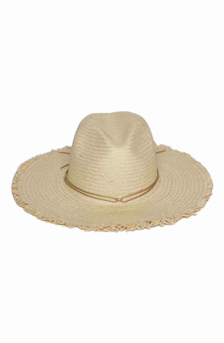Hat Attack Fringed Traveler Continental, Alternate, color, Natural/Tan