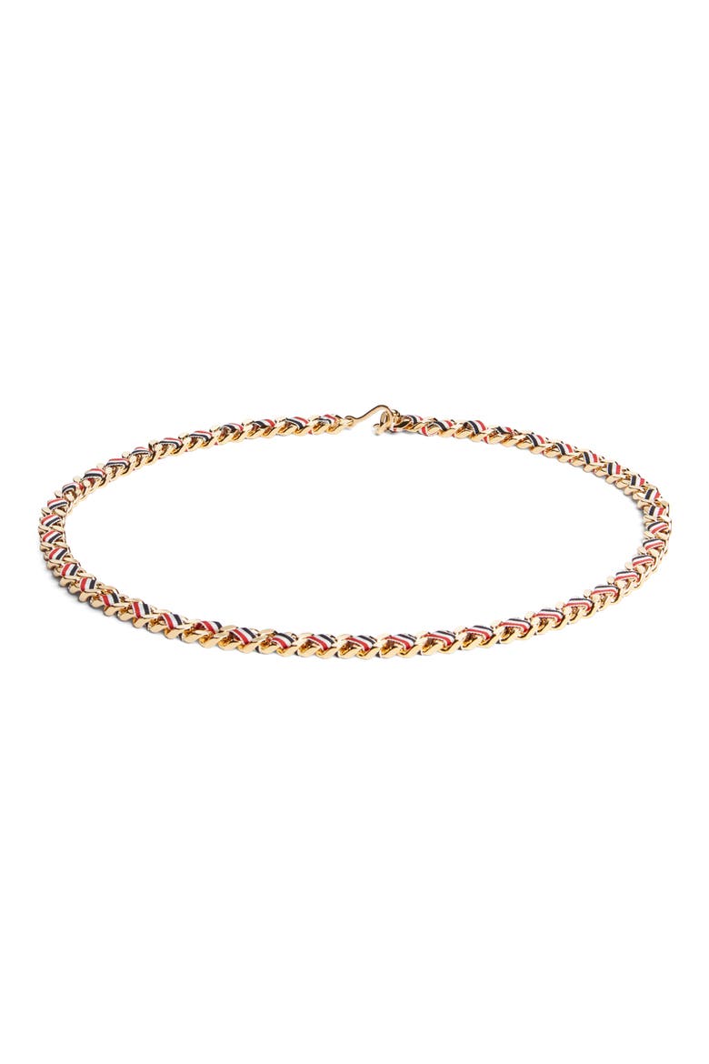 RWB Grosgrain Chain Belt, Main, color, GOLD LOW LEAD NIKEL FREE 703