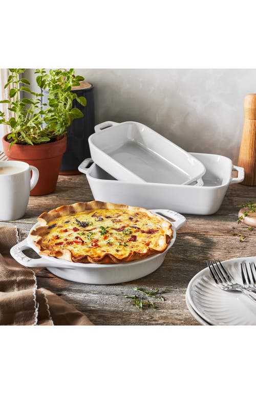 Staub Ceramic 9-inch Pie Dish In White