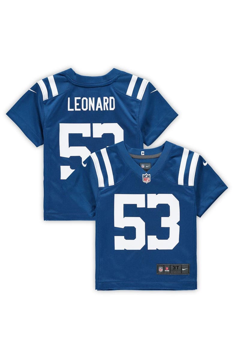 Nike Toddler Nike Shaquille Leonard Royal Indianapolis Colts Game Jersey, Main, color, Royal