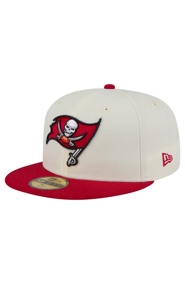 New Era Men's New Era  White/Red Tampa Bay Buccaneers  Main 59FIFTY Fitted Hat, Main, color, 