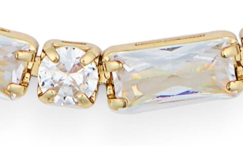 Nordstrom Rack Cubic Zirconia Adjustable Bracelet In Gold