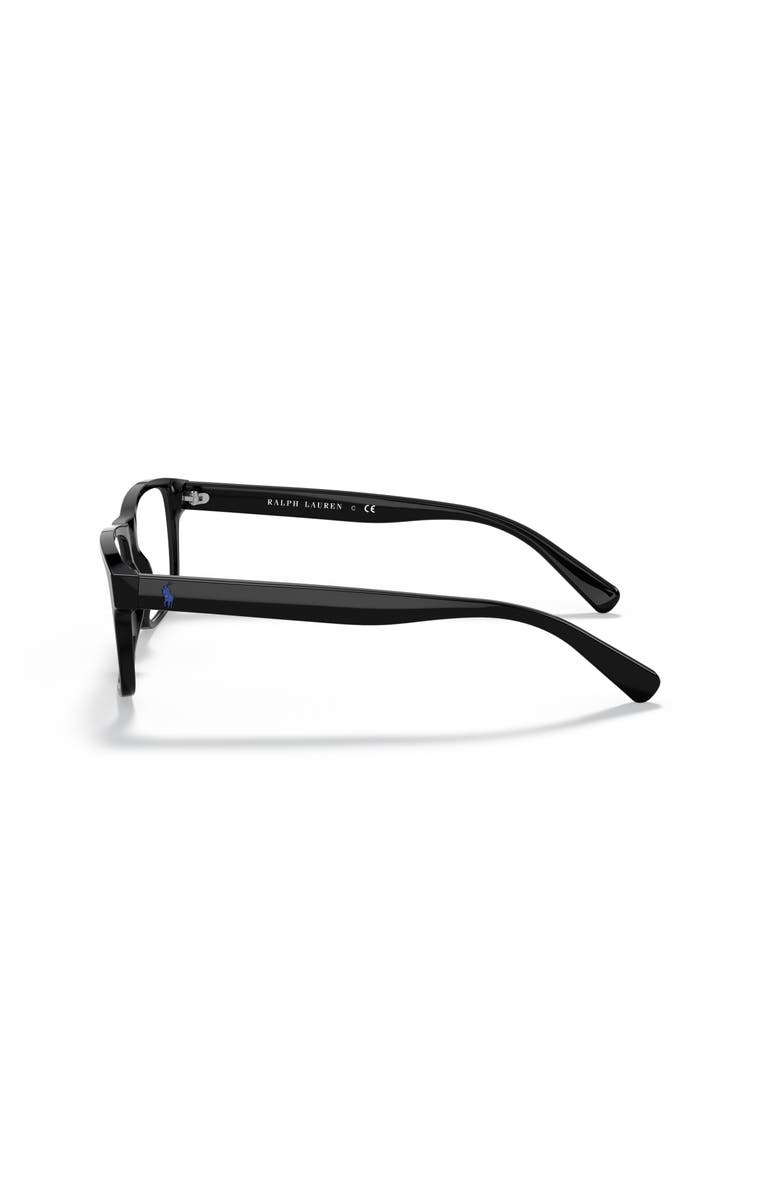 Polo Ralph Lauren 58mm Rectangle optical glasses, Alternate, color, Black