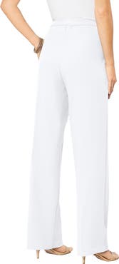 Roaman's Plus Size Wide Leg Bend Over® Pant