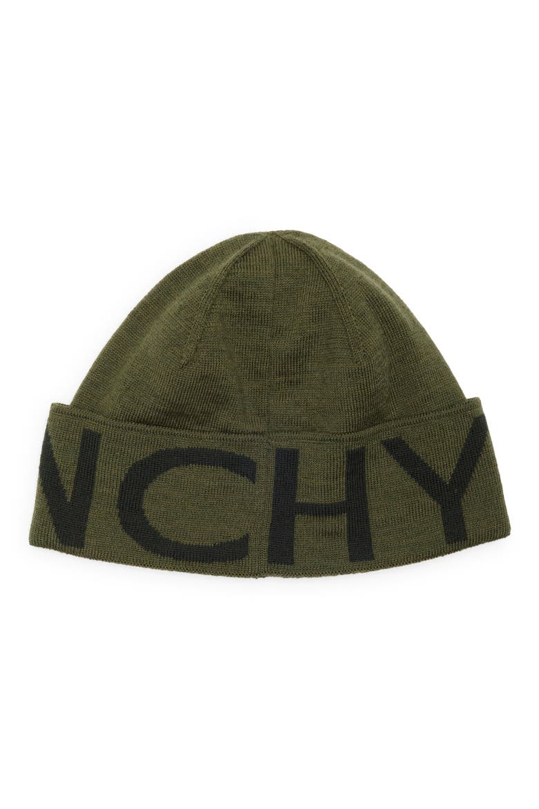 Logo Wool Beanie, Alternate, color, KHAKI MULTI
