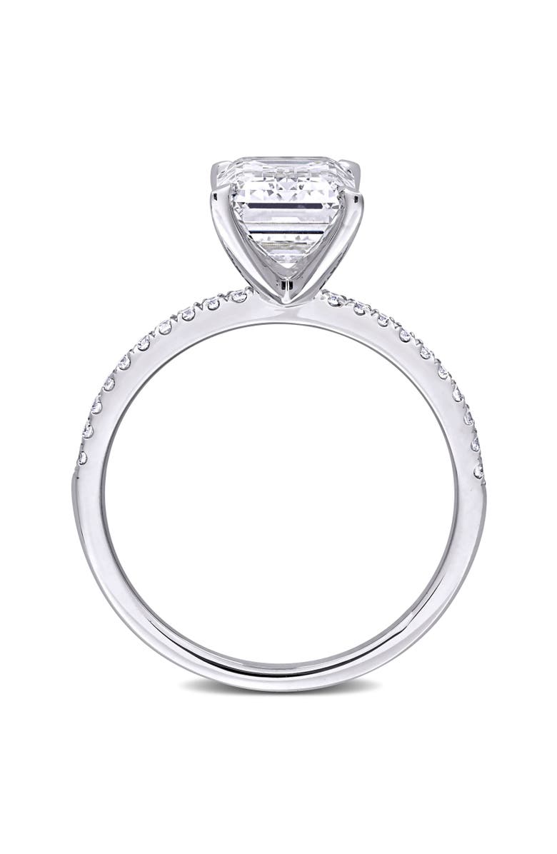 Julianna B. 3-1/10 CTW Lab-Grown Diamond Emerald-Cut Ring 14k, Alternate, color, White Gold