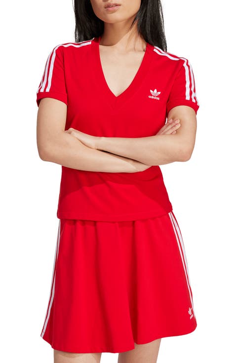 Adicolor 3-Stripes V-Neck T-Shirt
