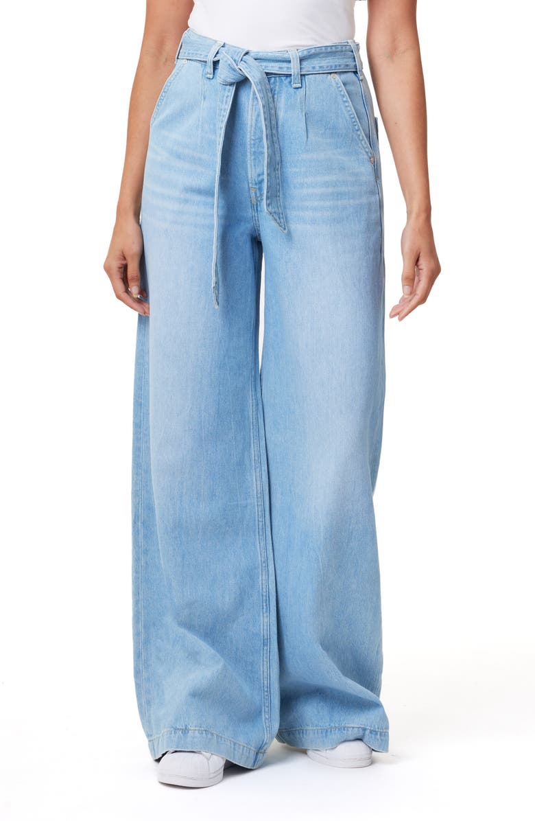 Scotch & Soda The Wave Wide Leg Jeans, Main, color, Luna Blue Light