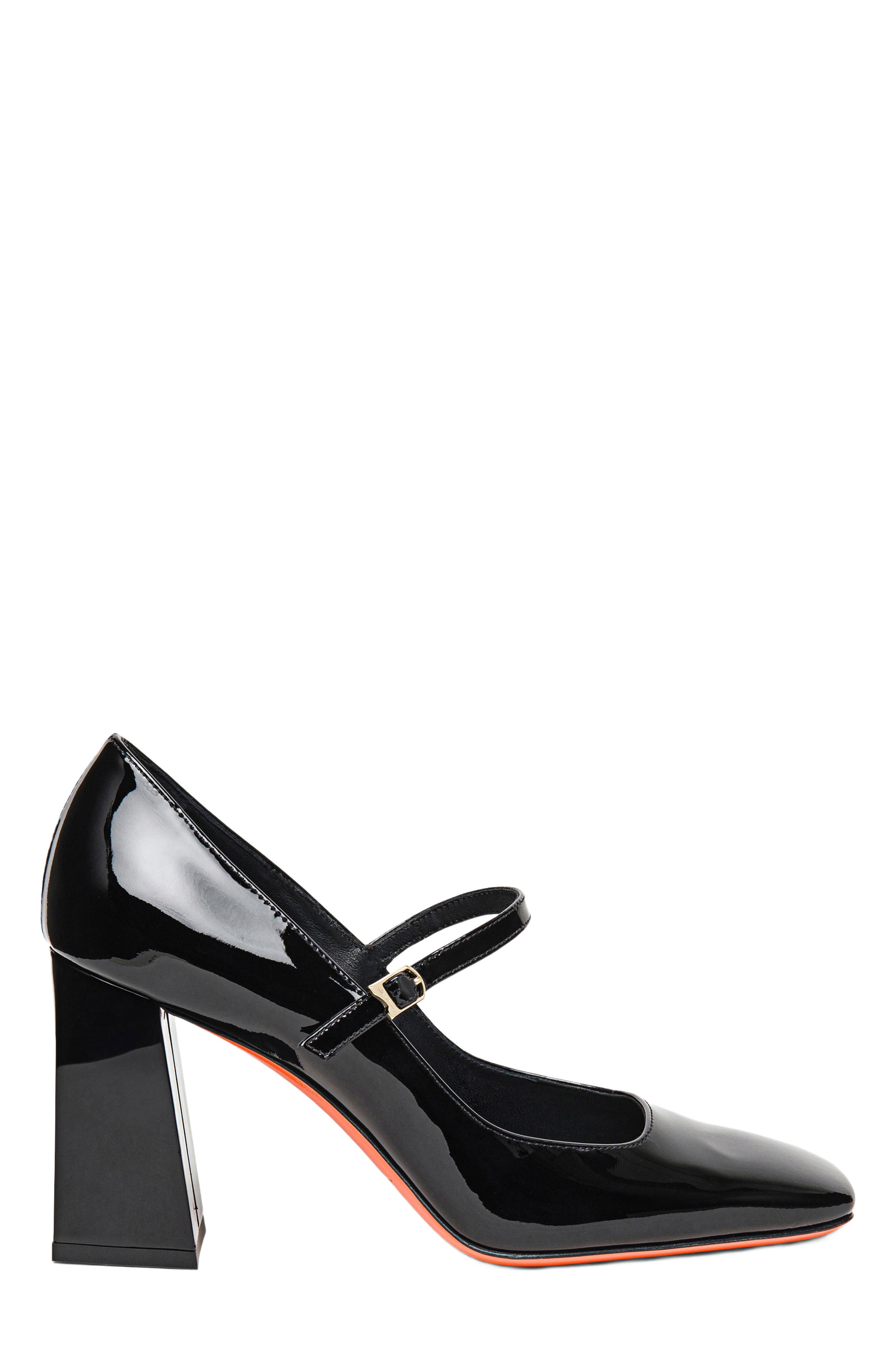 Santoni Women's patent leather high-heel pump, Main, color, 