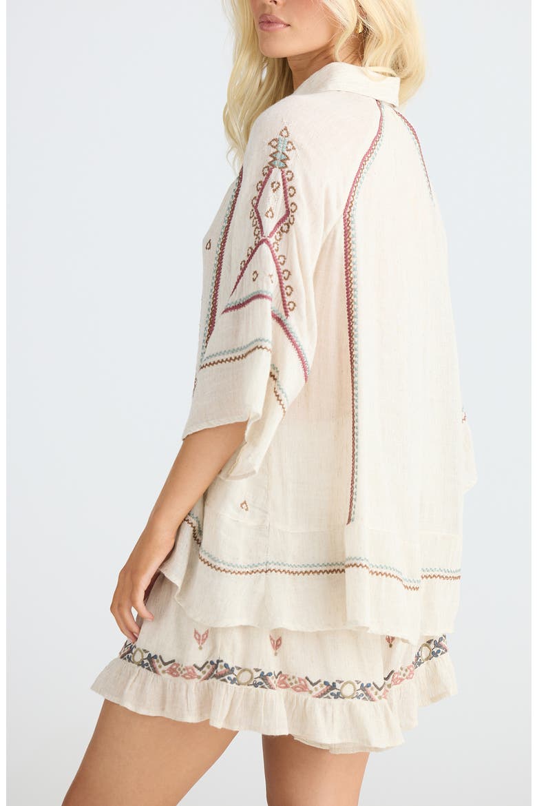 Ithika Embroidered Shirt, Alternate, color, LIGHT NATURAL