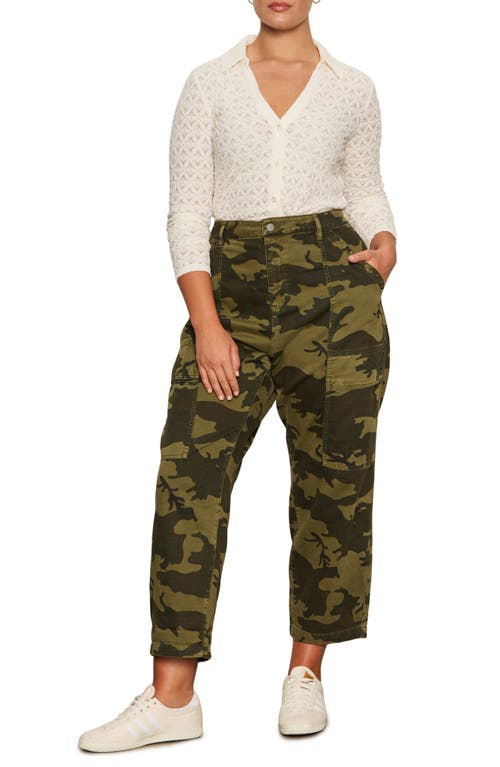 Sanctuary Boyfriend High Waist Ankle Utility Pants In Multi