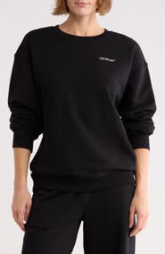 Off-White Embroidered Crewneck Sweatshirt